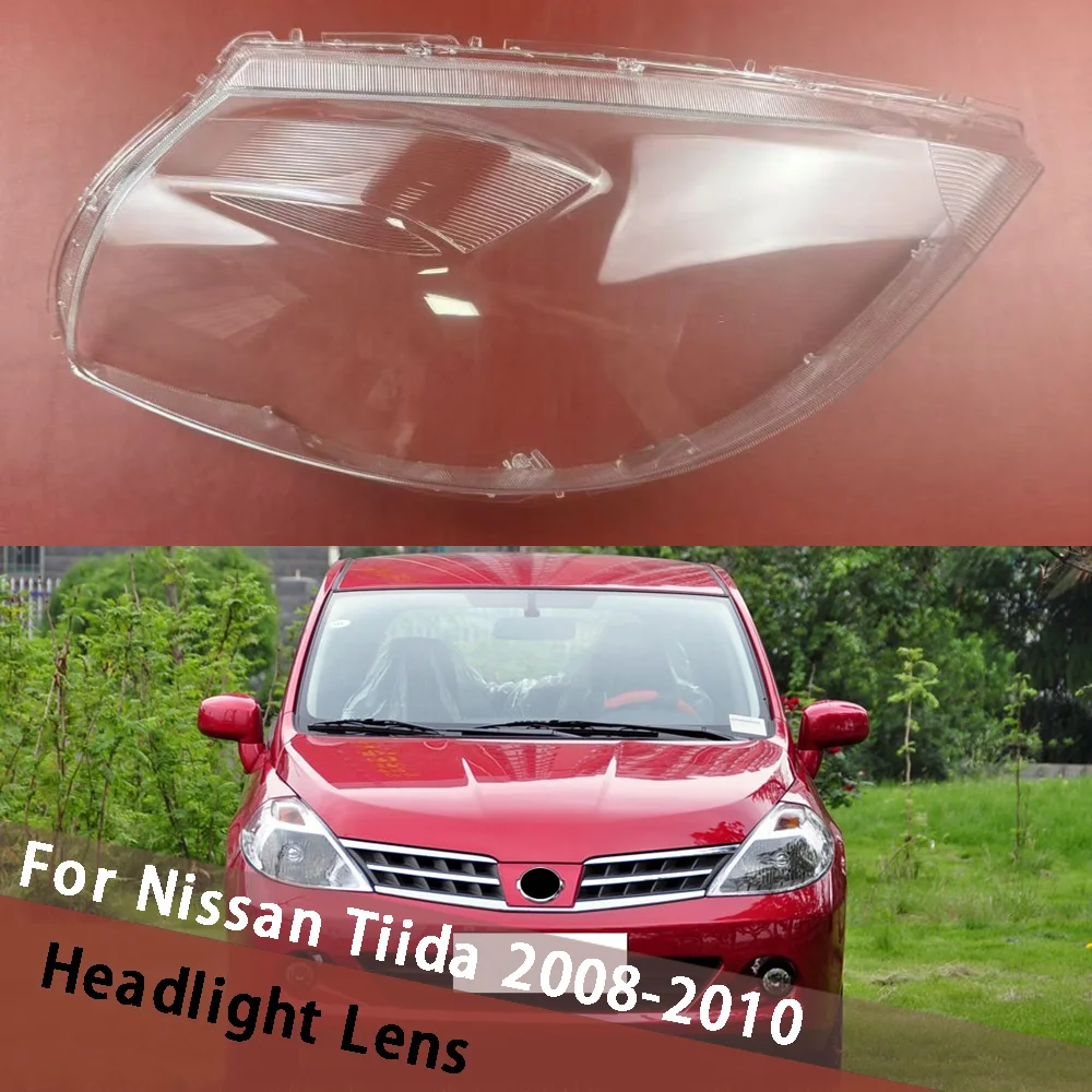 

For Nissan Tiida 2008 2009 2010 Headlight Transparent Housing Lamp Cover Lampshade Case Headlamp Shell Lens Plexiglass Masks