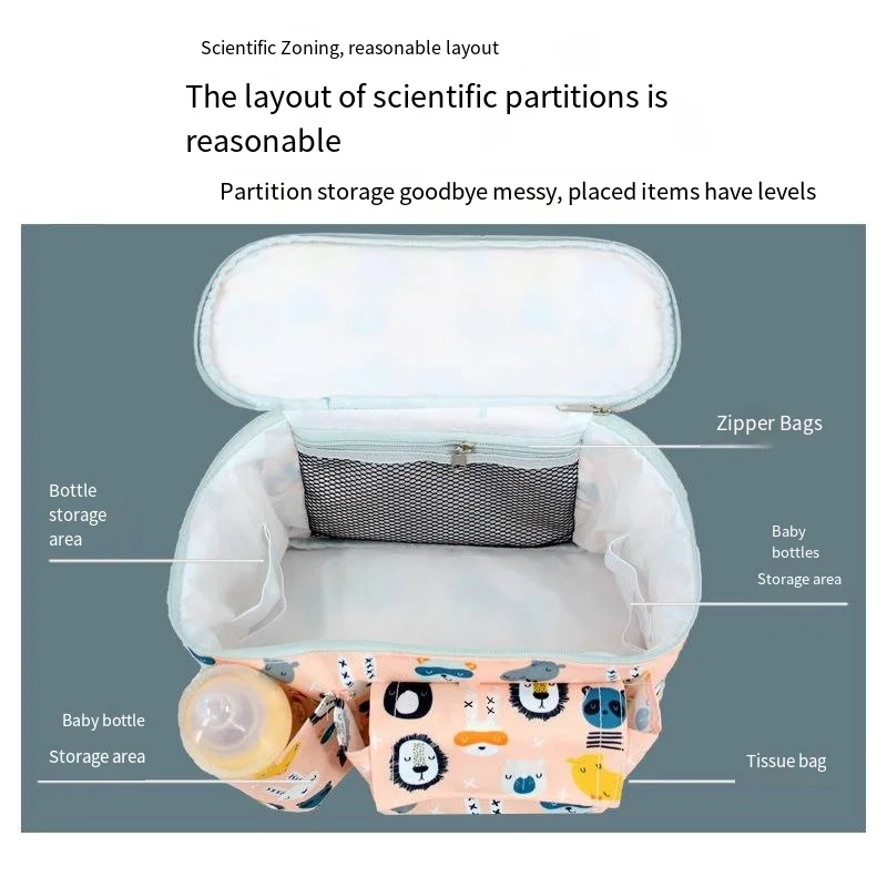Многофункциональная сумка для детской коляски, органайзер для мам, на выход, сумка для хранения