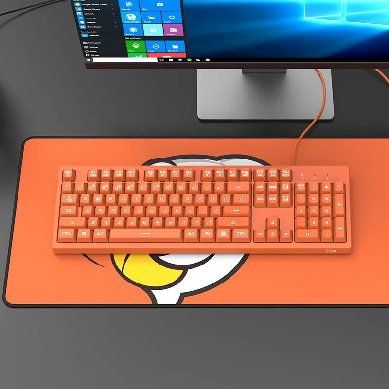 Ajazz Dks100 Mechanical Tea Axis Office  Workers Feel Multicolor Wired E-Sports Pubg Computer Peripheral Gaming Keyboard