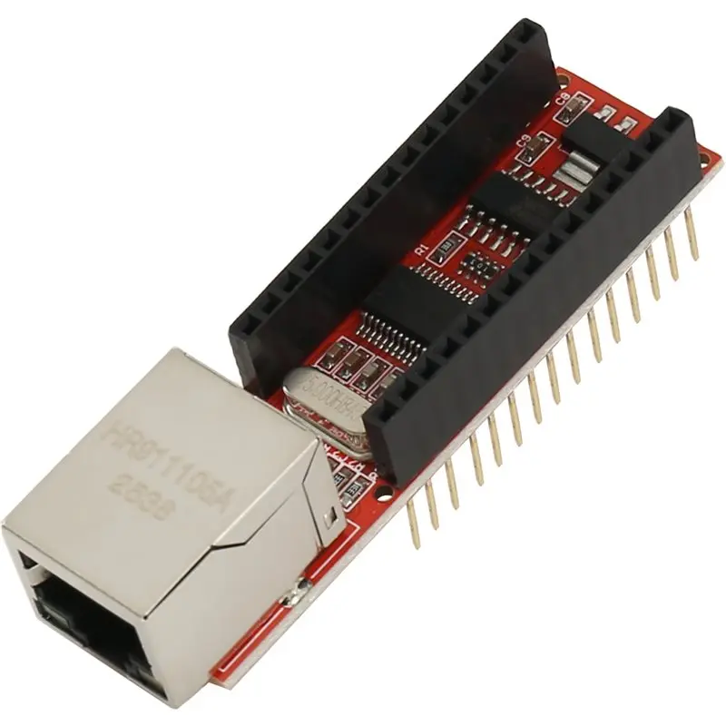 For Arduino Nano ENC28J60 Ethernet Shield V1.0 For Arduino Compatible Nano 3.0 RJ45 Network Module