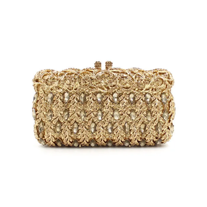 

Student Graduation Party Prom Day Clutches Minaudiere Women Luxury Handbag Wedding Gold Purses Bridesmaids Hasp Wallets