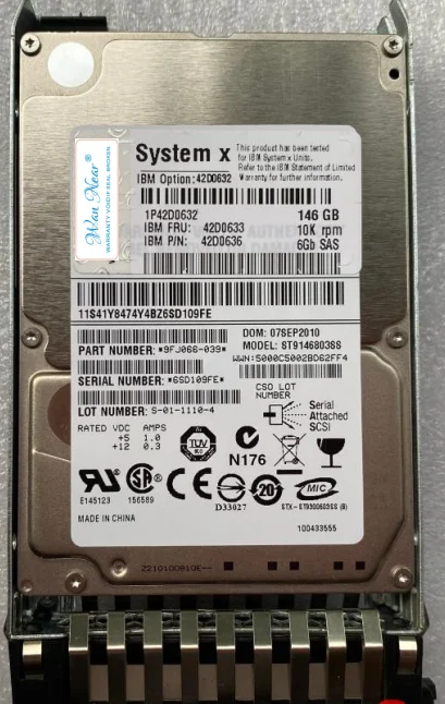 

For server 146g 42D0633 42D0678 SAS 10K 15K 2.5 inch 146gb