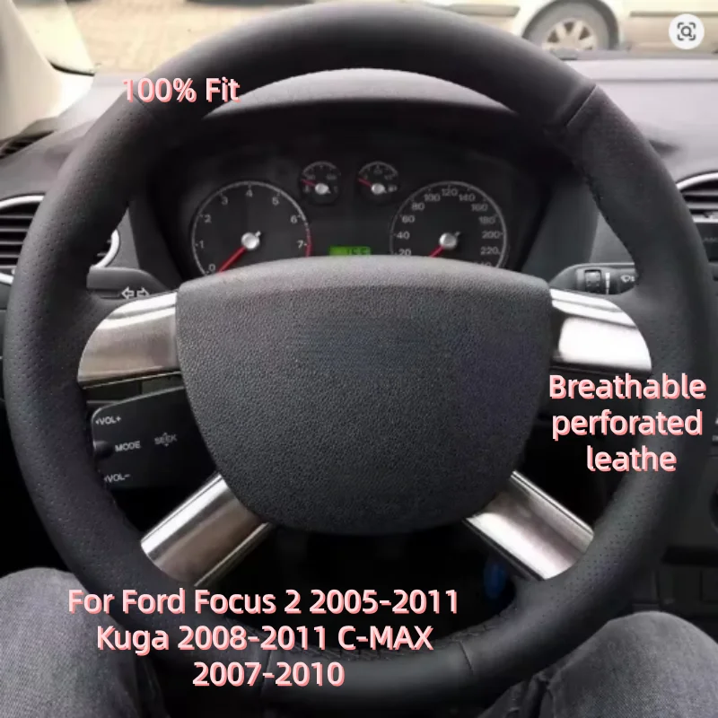capa-de-volante-costurada-a-mao-diy-para-ford-focus-2-2005-2011-kuga-2008-2011-c-max-2007-2010-couro-perfurado-respiravel