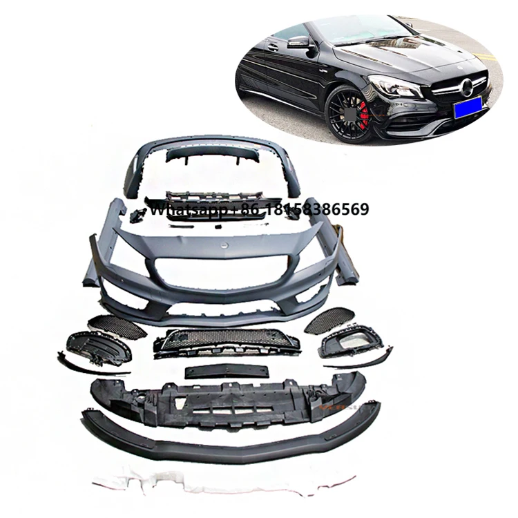 

High Quality CLA45 Bumper W117 Bodykit AMG Style Auto Parts for Benz Cla Class W117 2013 2015 2016 2019