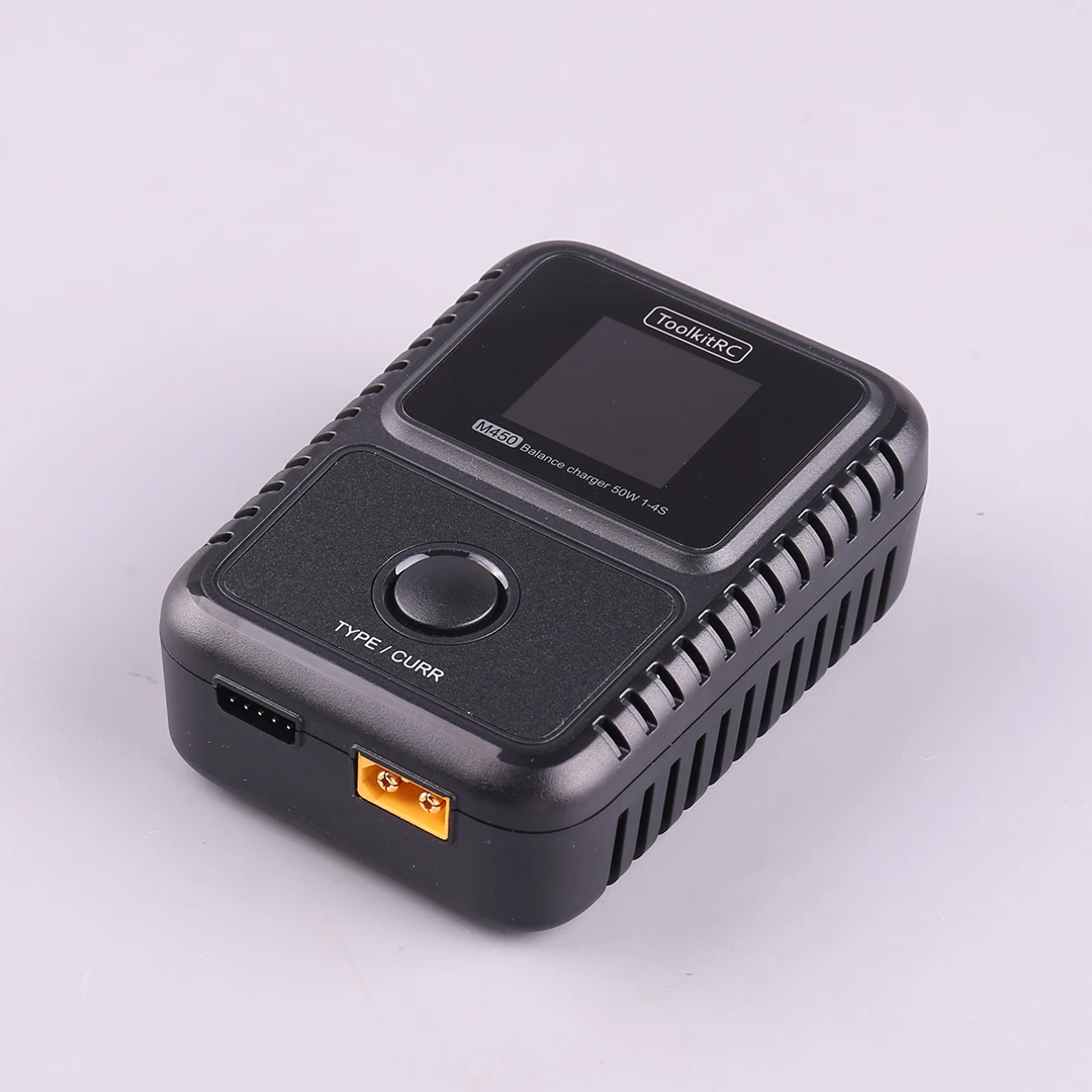 

Toolkitrc M450 50W 2~4S LiPo LiHV LiFe Battery Balance Charger with Colorful Display Controlla Charger for RC Models