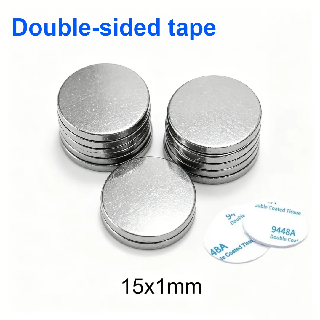 15x1 mm Powerful Round Magnets 15mmx1mm Bulk Sheet Neodymium Magnet Disc 15x1mm Permanent Magnet Strong 15*1 mm N35