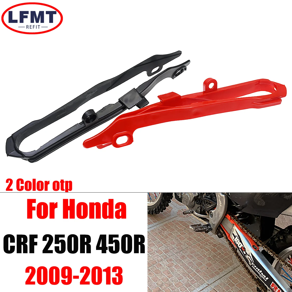 Motorcycle Swingarm Chain Slider Guide Guard 2009 2010 2011-2013 For Honda CRF250R CRF450R CRF 250R 450R 250 450 R Dirt Pit Bike