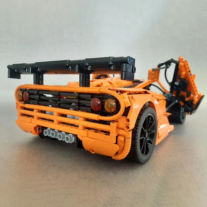3171 Teile Heißer Verkauf MOC Orange Supercar Modell Modulare DIY Bausteine Kinder Montage Display Spielzeug Festival Überraschung Geschenk