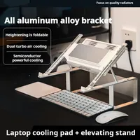 Semiconductor Radiator Laptop Stand with Cooler For Macbook AirPro Dell Notebook Cooling Pad Gaming Desktop Heighten Heat Sink