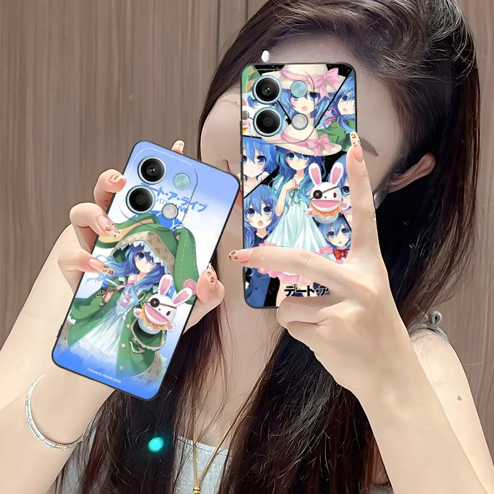 تاريخ لايف يوشينو قضية الهاتف المحمول ل POCO M7 M6 M5 M4 M3 X7 X6 X5 X4 X3 Pro GT 5G غطاء الطباعة الملونة غطاء جميل