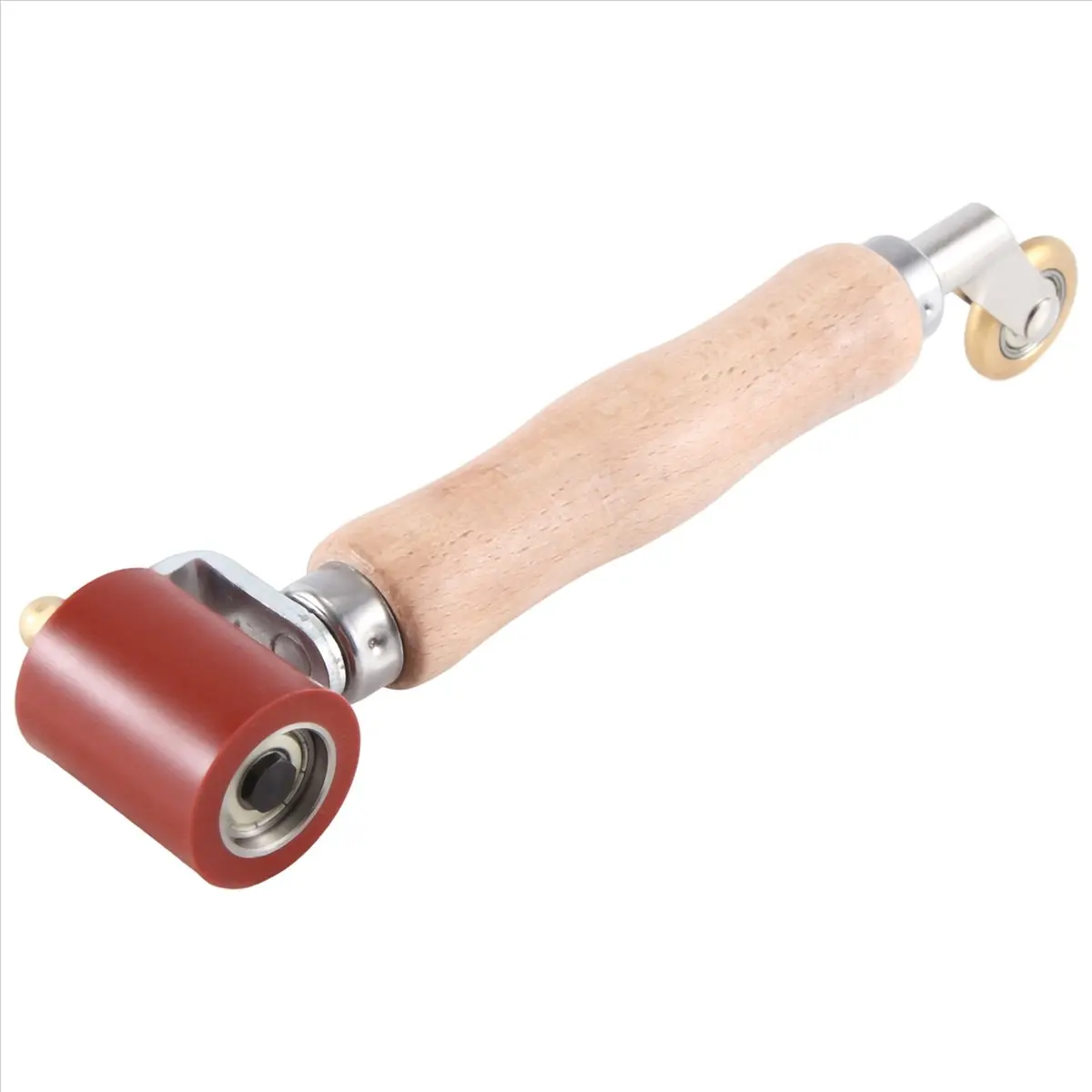 A89X Seam Roller, 40mm Silicone Seam Roller With 6mm Brass Detail Penny Roller, for PVC/EPDM Single Ply Roofing Tape A