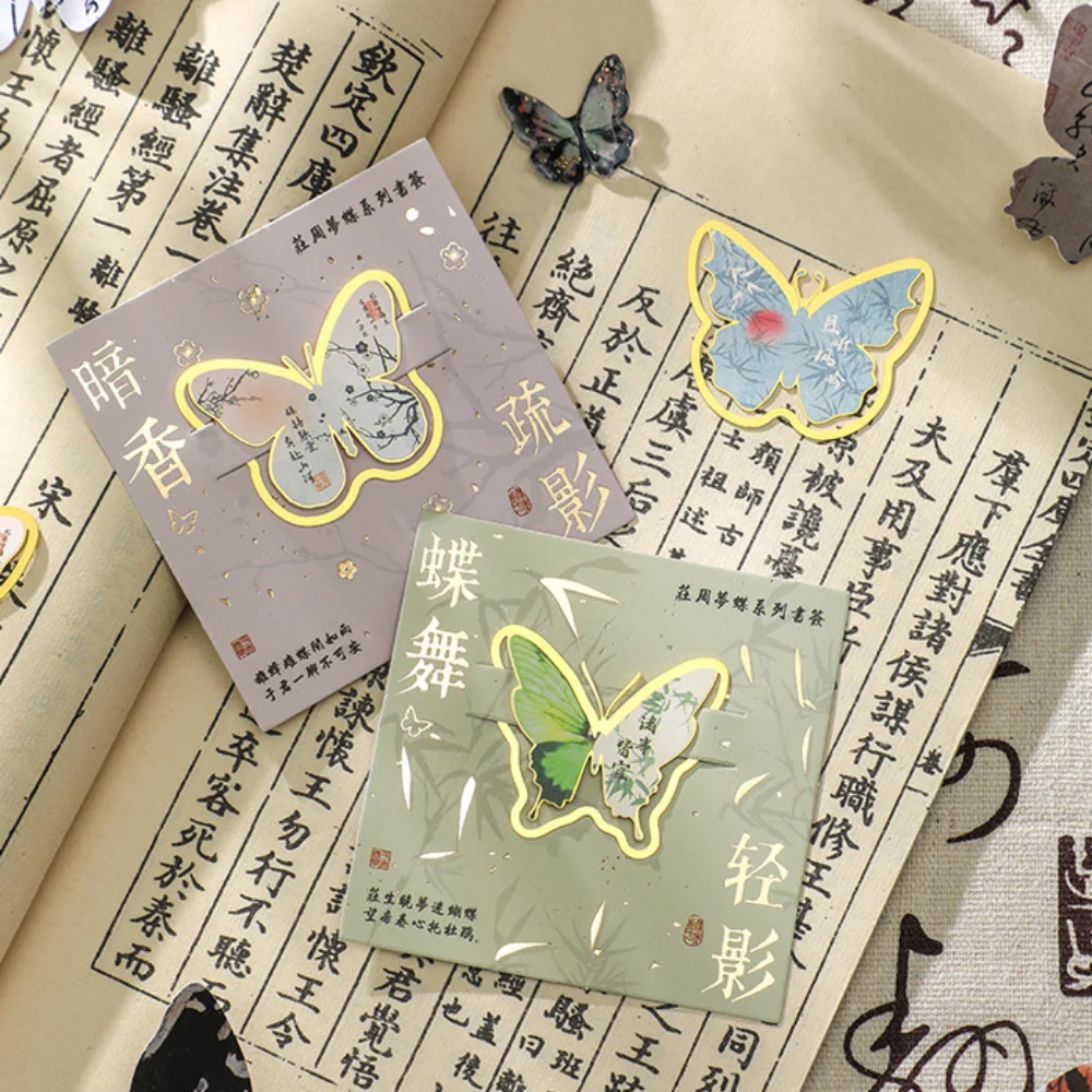 Butterfly Shape Metal Butterfly Bookmark Vintage Calligraphic The Butterfly Dream Book Paginator Handmade Durable