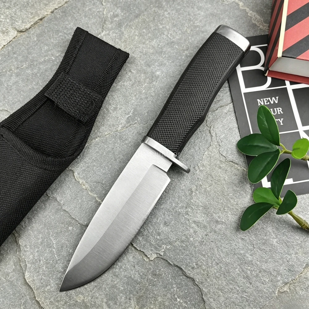 Tragbares Outdoor-Messer mit feststehender Klinge, Mehrzweck-Werkzeug für Wandern, Klettern, Camping, Angeln, Trekking, EDC-Messer, Fleischbeil – Detail 5