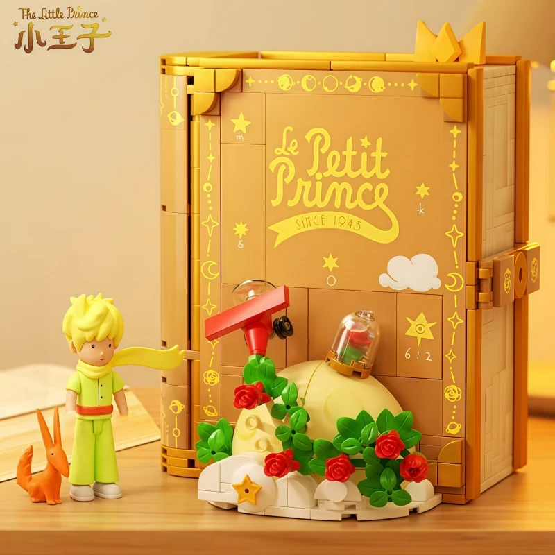 

New The Little Prince Fairy Tale Book Standee Building Blocks Kawaii Anime Toy Model Desktop Ornament Children's Holiday Gifts