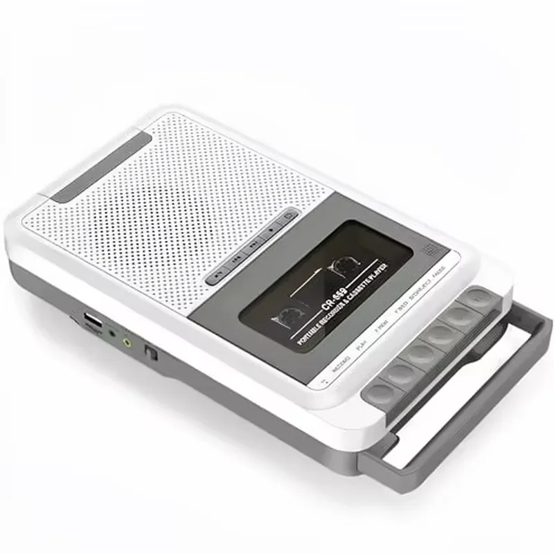 Cassette Player Recorder Converter Automatic Reverse Recording Playable Tape/USB/SD Card Portable MP3 Player Retractable