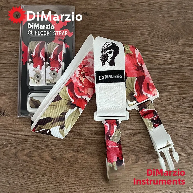 Dimarzio DD2200230024 Tali Gitar Nilon Bass Kayu Dapat Dilepas Anti Hilang Bule Sle Buatan AS