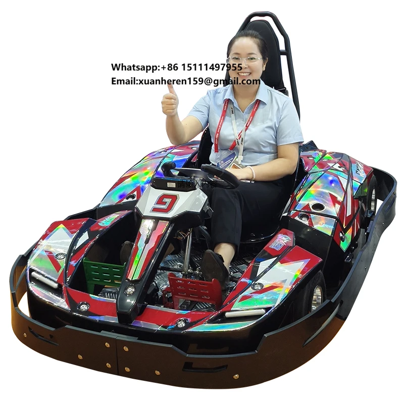 Adjustable Speed Racing Electric Go Kart for Adults 1200w Motor Hydraulic Brake Chain for Indoor Outdoor Amusement Park Rentals