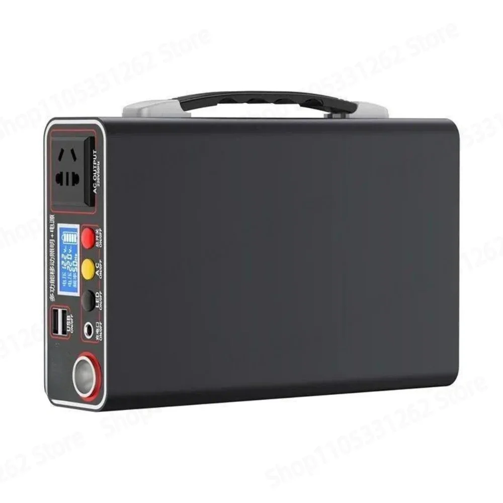 Portable Power Station 220V AC Output with Solar Panel Lithium Battery for Camping Car Emergency