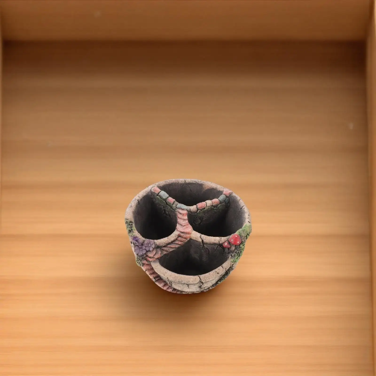 

Small Cement Succulent Flowerpot with Drainage Hole Multi-Hole Design for Desktop Window Indoor Outdoor Plant Nursery Decor