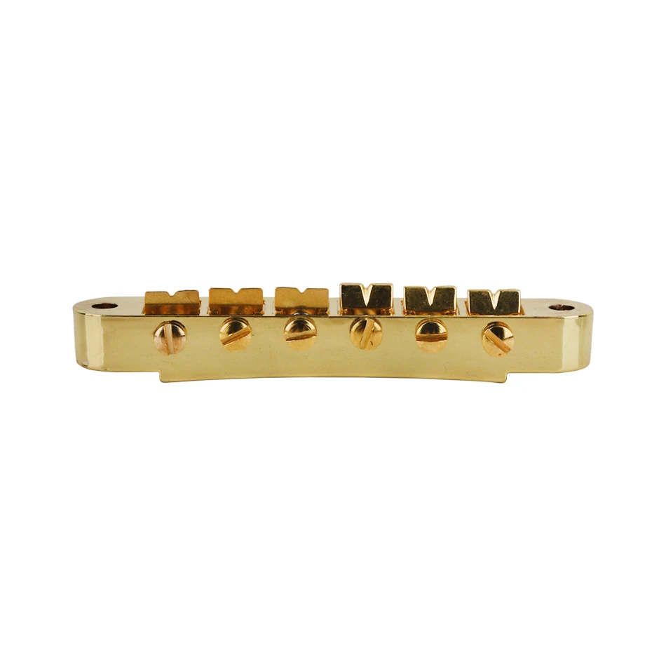 E-Gitarren-Brücke mit festem Sattel, 6 Saiten, goldfarben, ABR-1-Stil, Tune-O-Matic-Brücke für ABR LP SG EPi E-Gitarre – Detail 8