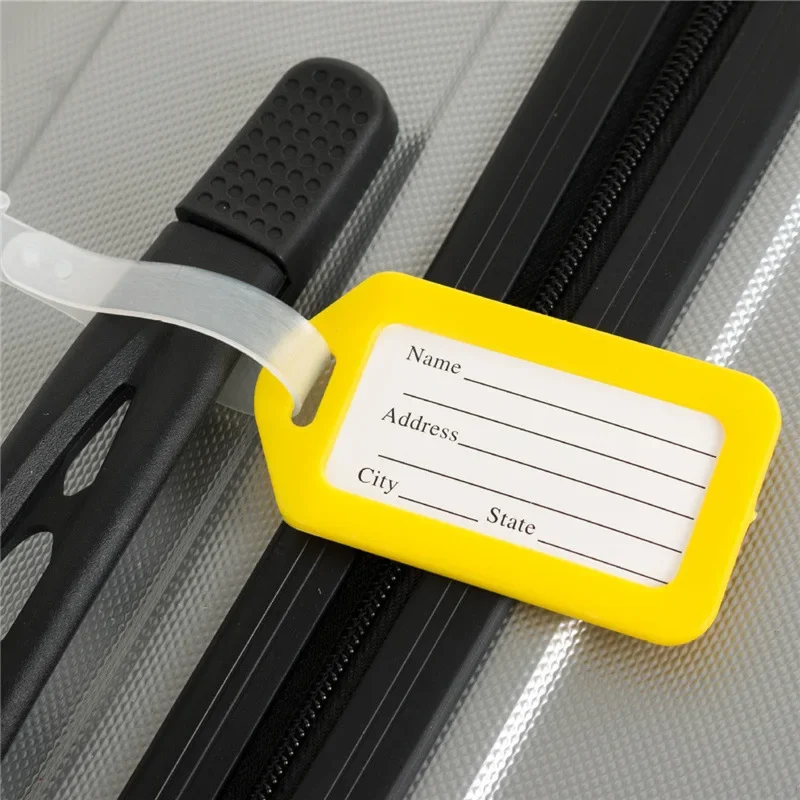 3pc Cute Luggage Tag Plastic Baggage Tags Women Men Boarding Shipping Suitcase ID Address Name Holder Bag Label Travel Accessory