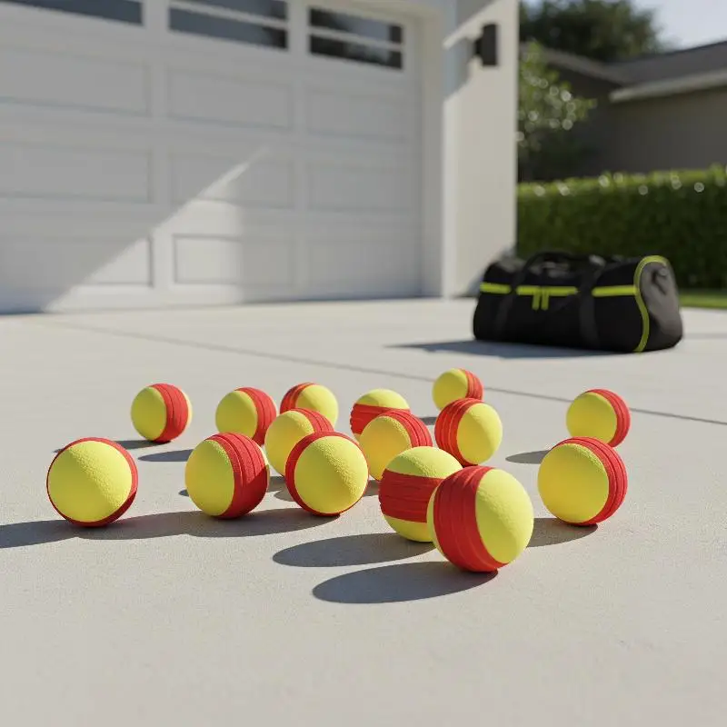 3.5 Inch Safe PU Foam Tennis Ball Soft Bouncy 1PC Multi-Use for Indoor Tennis Training Pet Toy Kids Outdoor Play