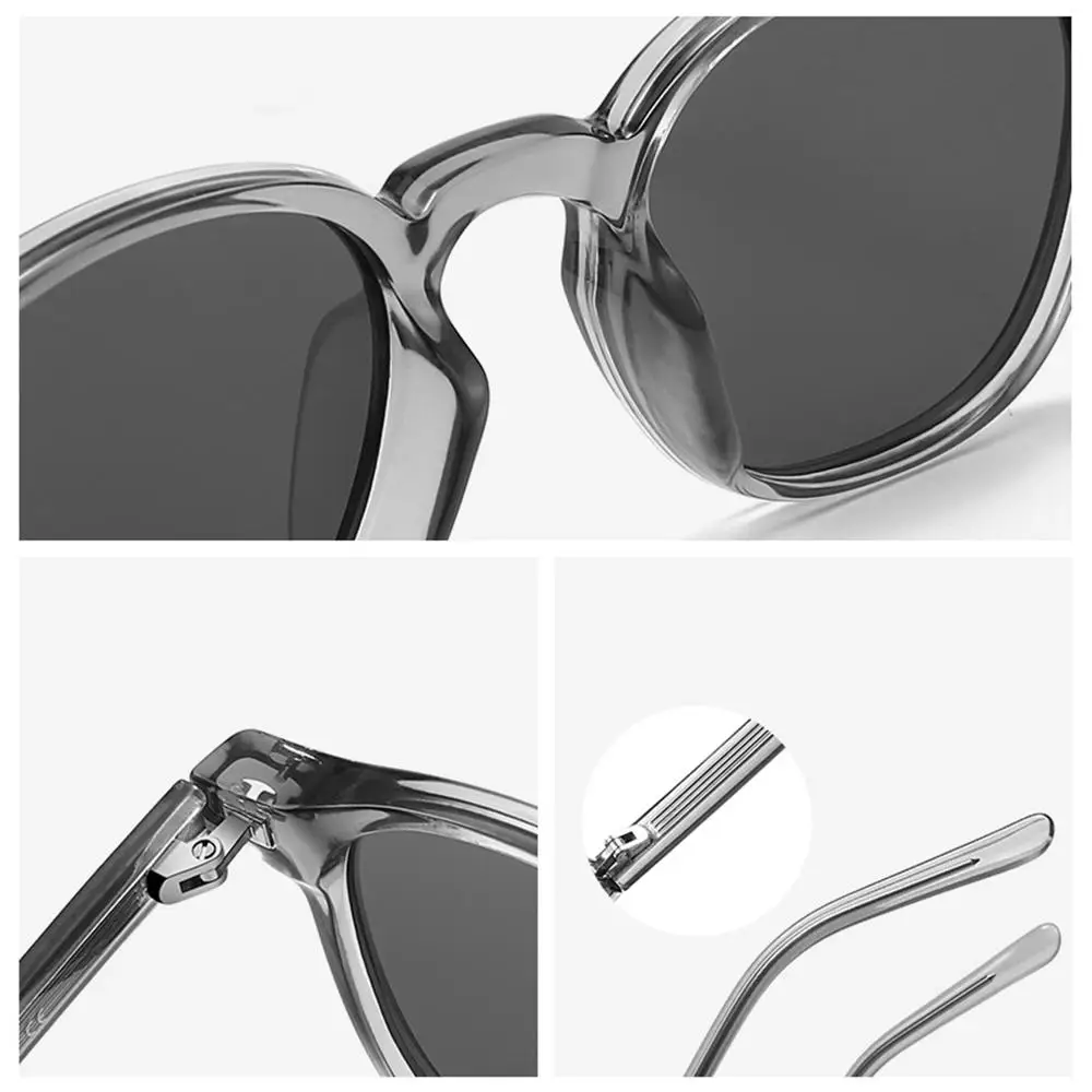 CATERSIDE Vintage Herren-Sonnenbrille mit polarisierten Gläsern, hochwertiger Tr-90-Rundrahmen, dekorative Damenbrille für Outdoor-Fahrten und Reisen – Detail 6