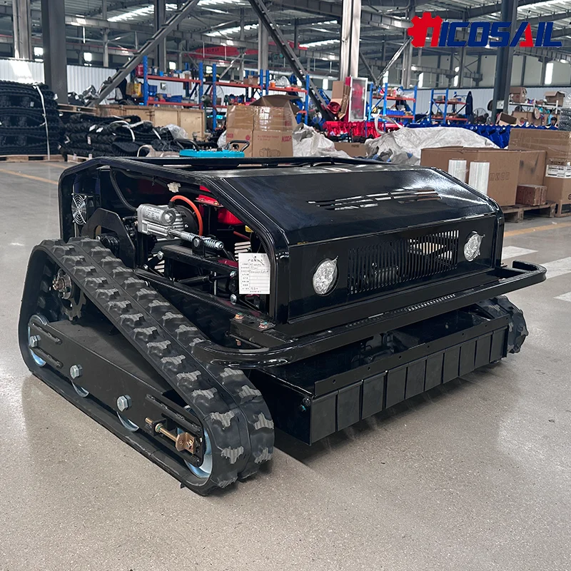 

Remote Control Lawnmower Crawler 4 Stroke Wireless Control Lawnmower Robot Weeder Tractor Zero Rotation