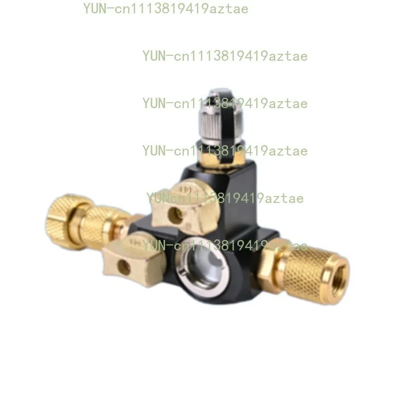 1/4 Inch Valve Core Removal Tool Dual Valve Sight Glass, HVAC Maintenance Tool for Mini-Split Air Conditioning Systems