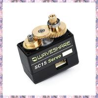 T84C-Waveshare SC15 Servo 17Kg.Cm High Torque Programmable Serial Bus Servo High-Precision Metal Gear 180° Rotation Angle Servo