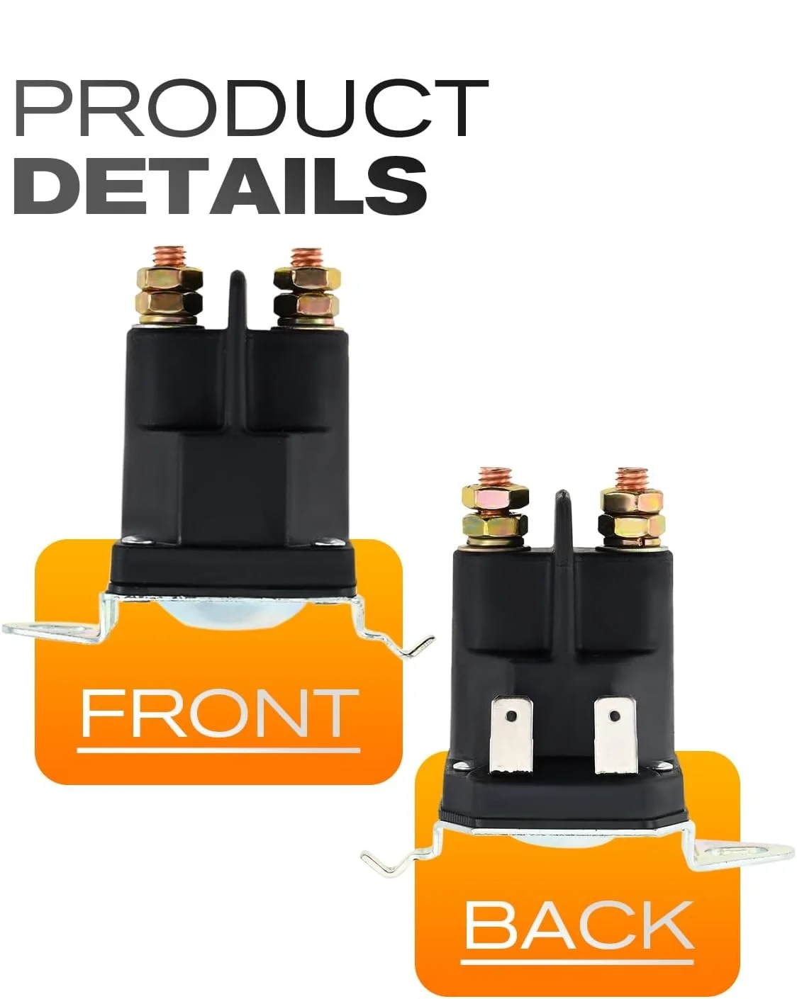 1 Pc Lawn Tractor Solenoid for Hus-qvarna 4-Pole 12V Starter Solenoid Relay 582042802 for Craftsman AYP Ariens