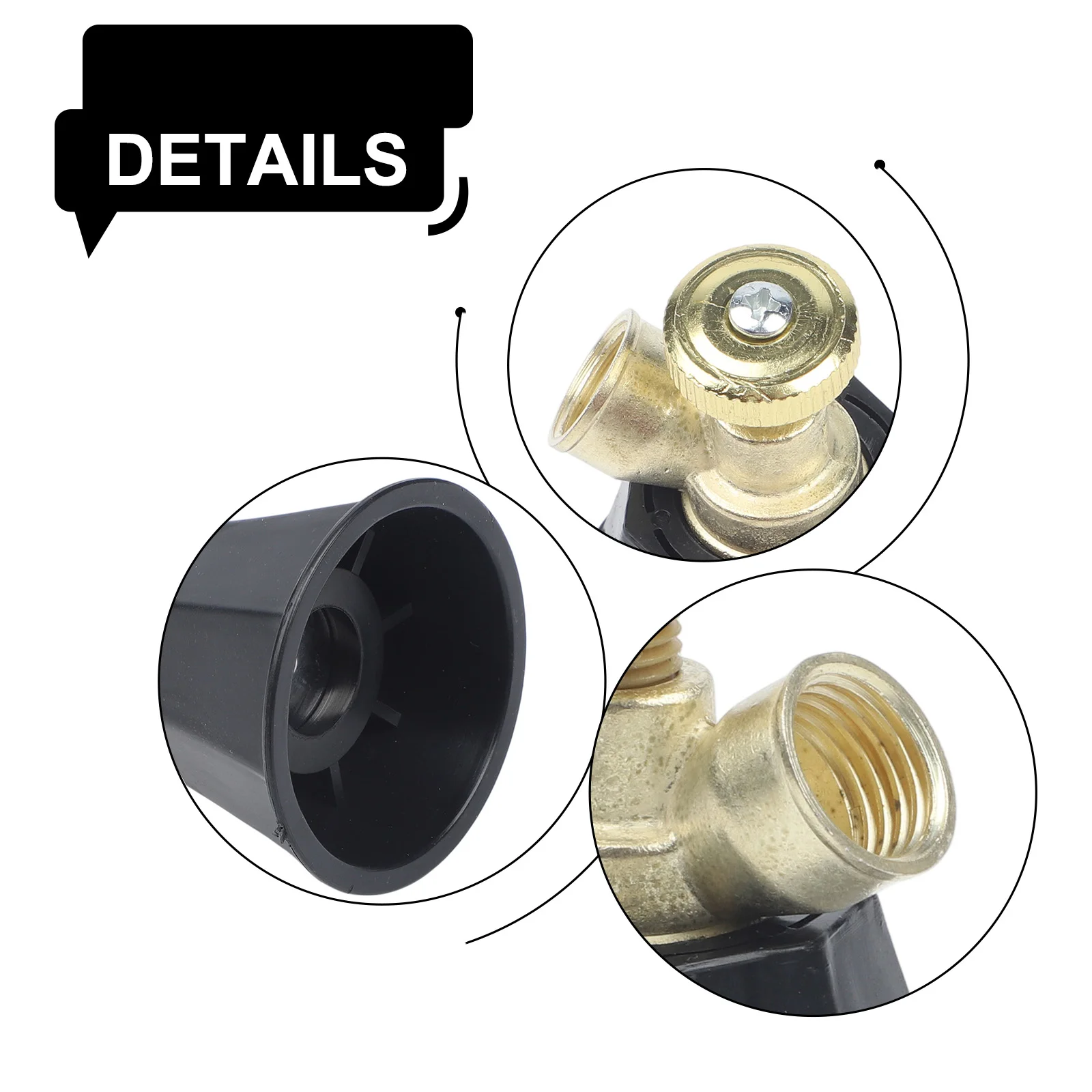 Atomizing Nozzle for Farm and Garden Use Adjustable Output Pattern Compatible with For cyclone Nozzle Alloy Plastic Construction