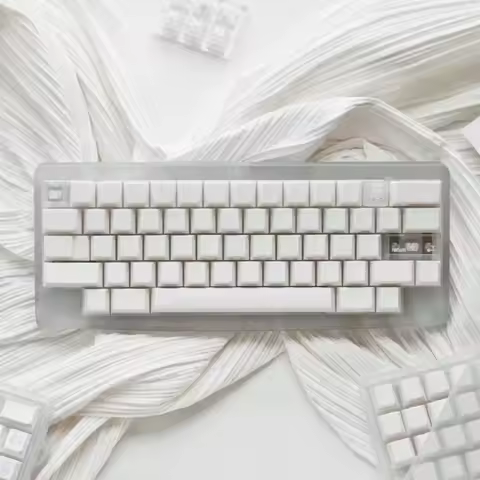 LeleLab Hokkaido White Theme Keycap 133key ABS Custom Minimalist Wind Keyboard Cap Cherry Profile KeyCap for Mechanical Keyboard