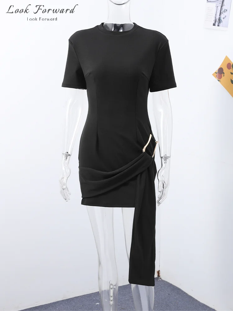 high neck short sleeve black dress knee length Ayolanni V-Neck Women Dresses Knee-Length Black Solid Short Sleeve Puff Dresses Teen Girl Dresses L