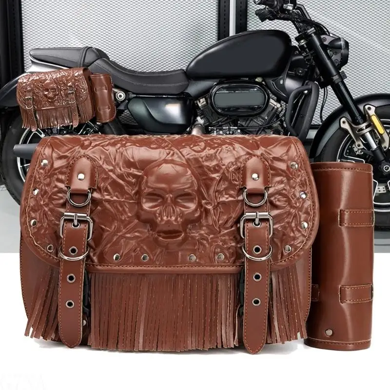 

G7NA сумка из искусственной кожи с поворотным рычагом для мотоцикла, левая боковая сумка, седельные сумки, водонепроницаемая на