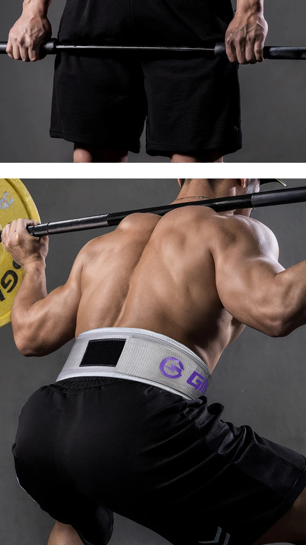 1Pcs Gym Gewichtheben Gürtel Einstellbare Taille Zurück Unterstützung Squat Hantel Hantel Kreuzheben Training Fitness Schwarz Rosa Grau – Detail 5
