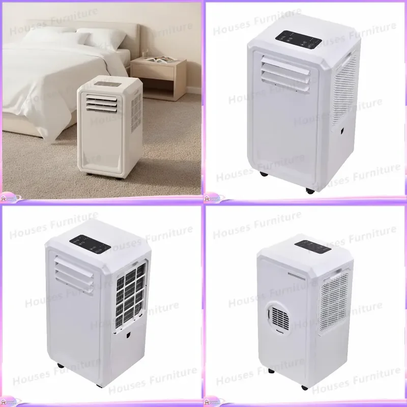 3000BTU 900W Portable Air Conditioner Mini AC Unit Cooling Heating Integrated Mobile Air Conditioning for Home Office Small