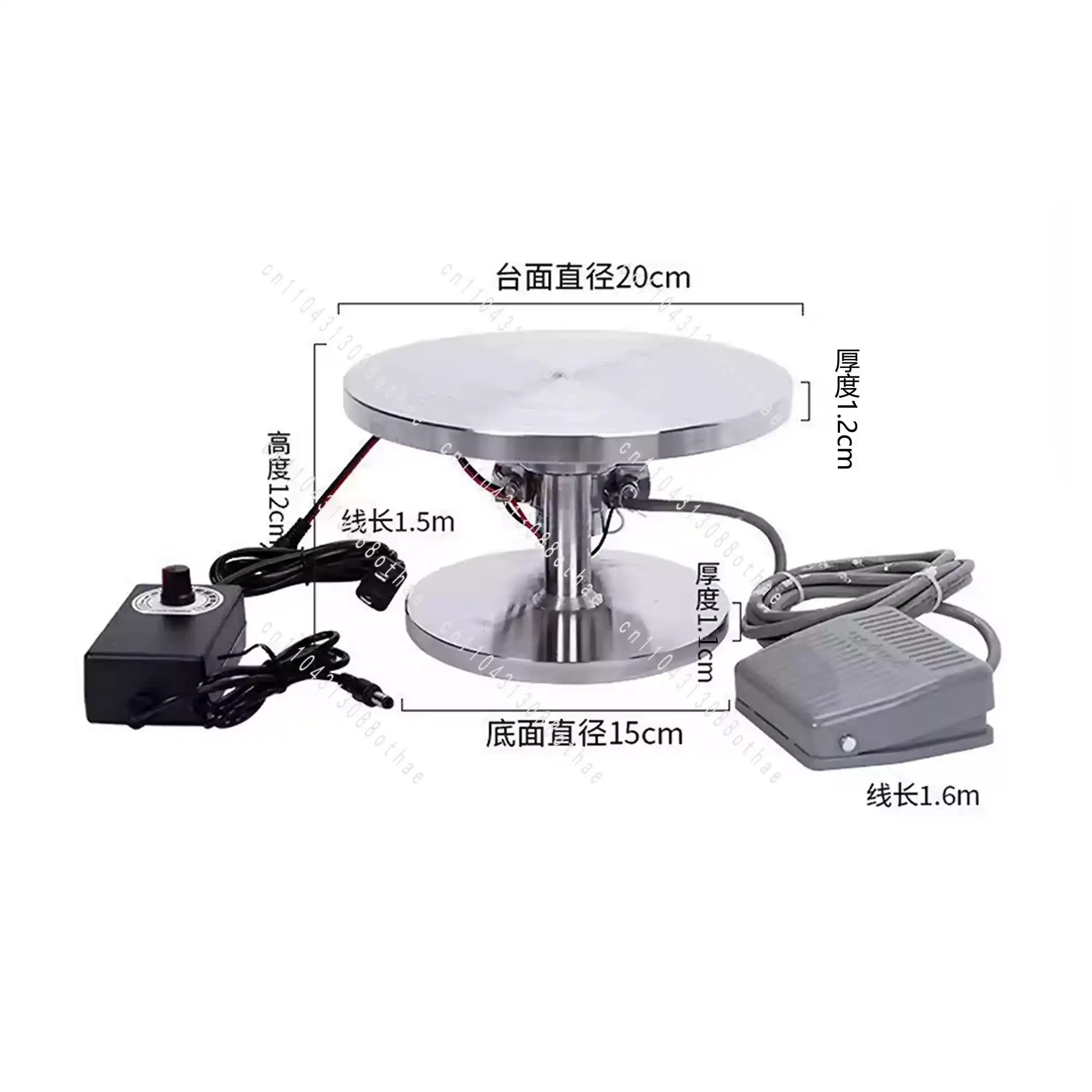 360 ° rotating platform for carving painting gold plating and line drawing tools Stainless steel electric ceramic turntable