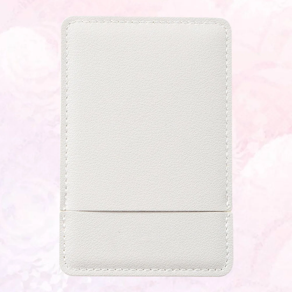 Espejo de maquillaje plegable portátil, gris, plegable, duradero, superficie transparente, viaje, escritorio, maquillaje, accesorio de afeitado, regalo