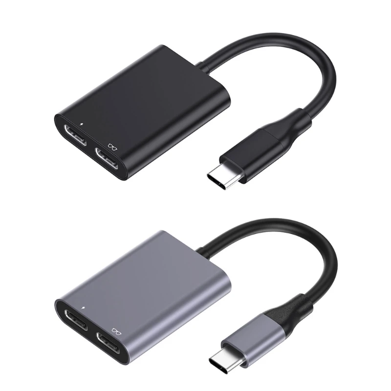 AR-Brillen-Docking-Hubs mit PD-Schnellladung und USB. Zwei Schnittstellen für Smartphones und Tablets