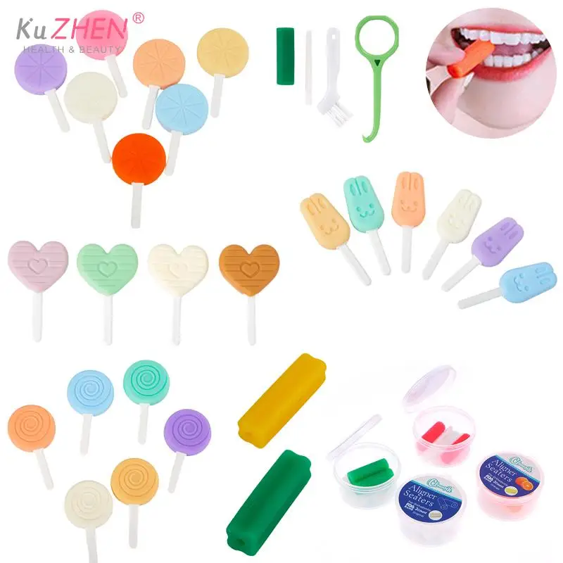 1pc/1set kiefer ortho pä discher Aligner Chewies Silikon zähne Stick Biss Zahn Kauen Aligner unsichtbare Zahnspangen Aligner kiefer ortho pä dische Aligner