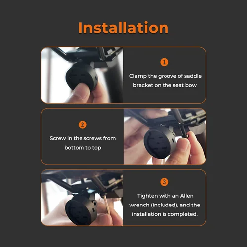 Imagen 2 del producto Soporte de sillín de luz trasera de bicicleta Magene para luz trasera de Radar L508