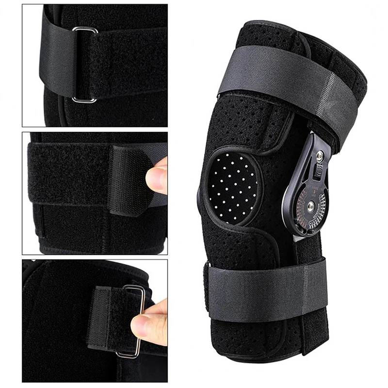 1Pcs Knee Joint Brace Support Orthosis/Adjustable / Medical Ligament Sport Injury Splint Knee Fracture Protector S,M,L