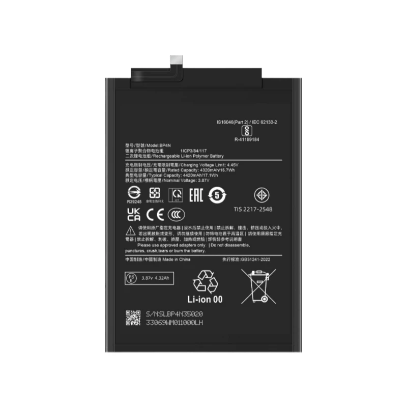 High Quality BP4N Tablet Battery 3.8V 4420mAh For Xiaomi mi Pad 6 Brand New Replacement Battery