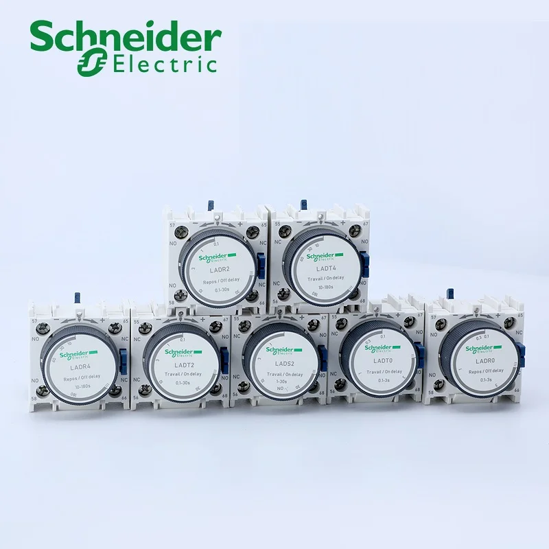 

Schneider LADT0 LADT2 LADT4 LADS2 LADR0 LADR2 LADR4 New and Original Time delay auxiliary contact blocks