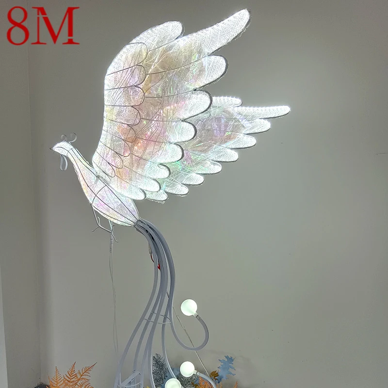 8M  Modern Phoenix Wedding Lantern Area Props Street Lamp LED Stage lighting Festival Atmosphere Background Decoration