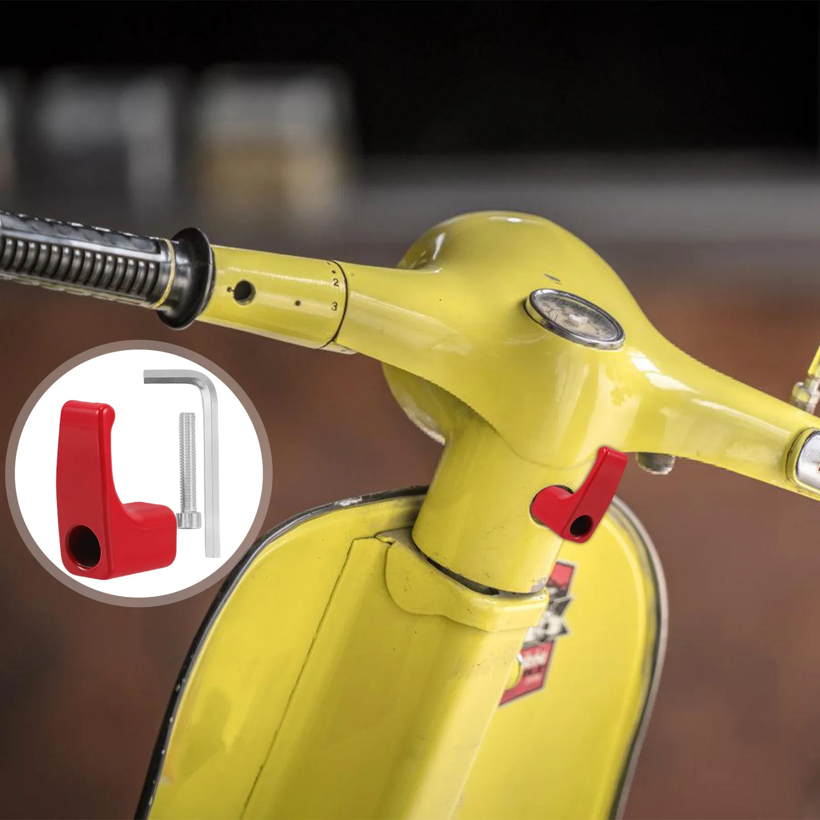 

Universal Electric Scooter Hook No Drilling Metal High Load Capacity Sleek Design for Bikes Motorcycles and