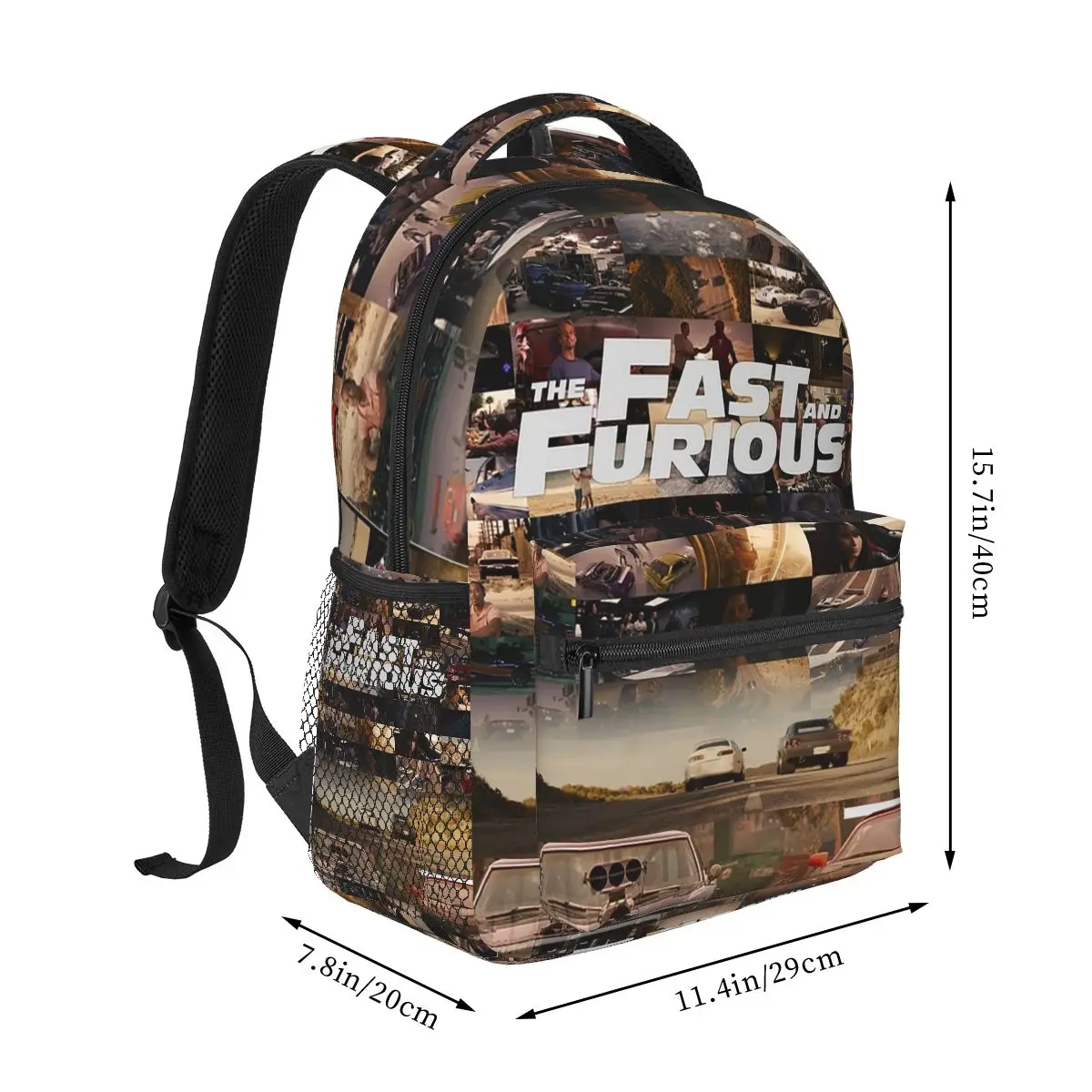 Fast And Furious - Legends - Tribute Backpack Student Boys Girls BookBag School Bag Computer Shoulder Bags for Men Women