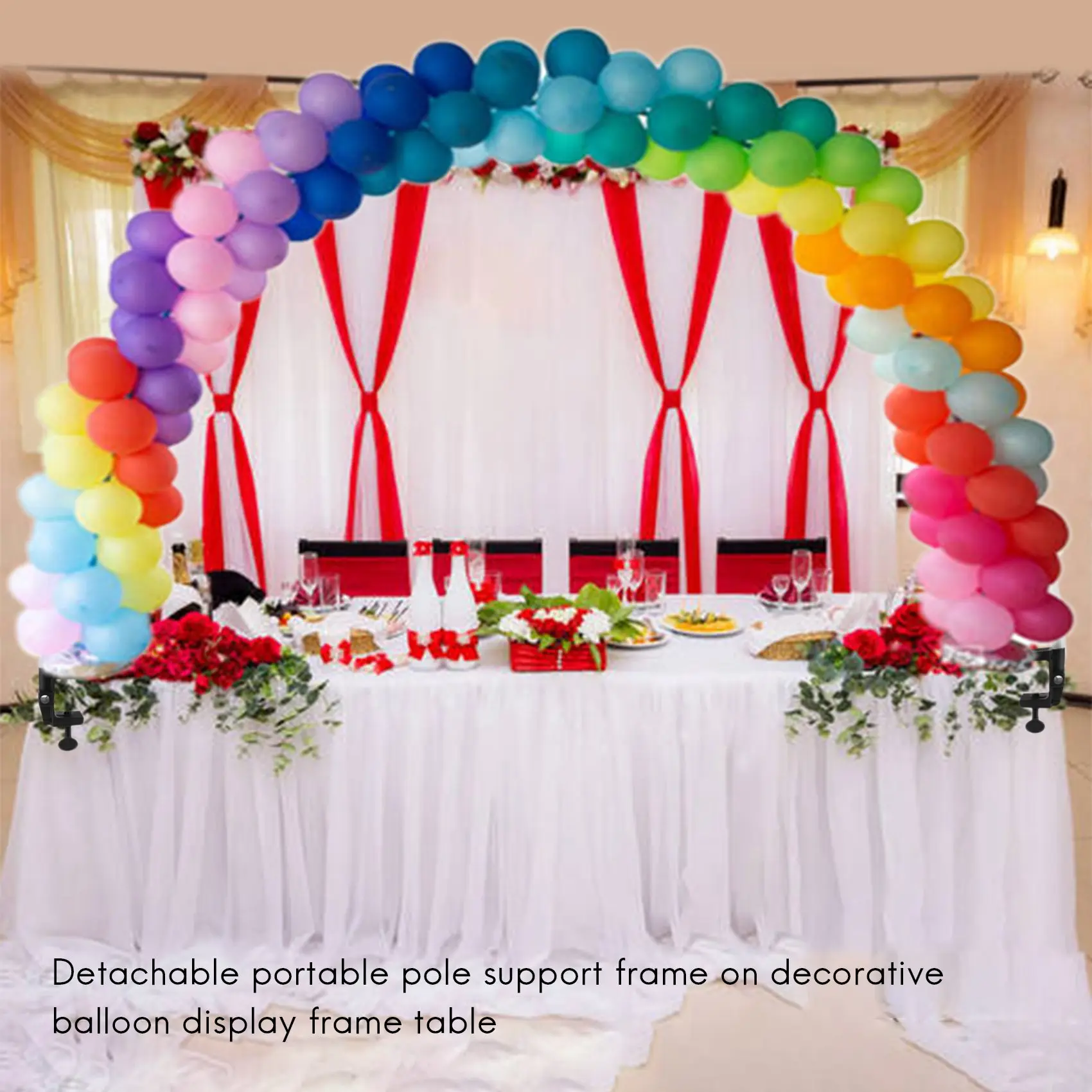 Large Balloon Arch Set Column Stand Base Frame Kit Birthday Wedding Party Decor