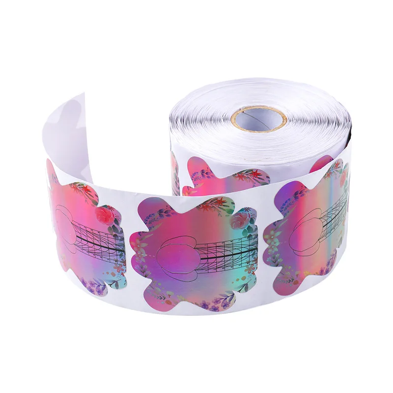 

100/300 шт., форма ногтей-бабочки, бумажный наконечник, акриловый УФ-гель, инструменты для наращивания ногтей, инструменты для салона, голографический блеск, направляющие для ногтей, гелевые инструменты